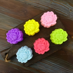 [10 cup] Khuôn Silicon - Cup Set 5cm - M01 - Hoa Sen Hot