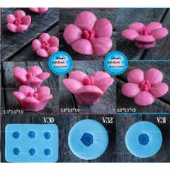 Khuôn Silicon - Hoa Mai Đào Set 3 - V30 V31 V32