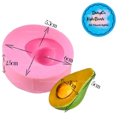 Khuôn Silicon - Trái Cây - Bơ 5Cm