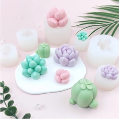 Khuôn Silicon - Sen Đá Tia 5Cm