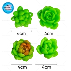 Khuôn Silicon - Sen Đá Nở - Set 4 - 4cm - Tia Nhọn Xoay