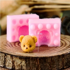 Khuôn Silicon - Động Vật - Gấu Honey 2 Mảnh 2.5cm