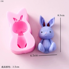 Khuôn Silicon - Động Vật - Con Thỏ 8.5cm