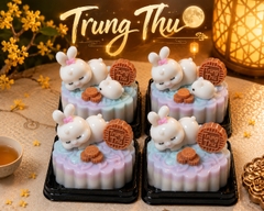 Khuôn Silicon - Động Vật - Con Thỏ Nằm Chu Đít