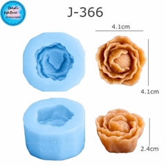 Khuôn Silicon - Nụ Hoa Mẫu Đơn Bắp Cải 4.1cm J-366