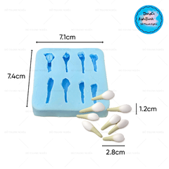 Khuôn Silicon - Hoa Nụ Búp Đơn 8c