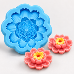 Khuôn Silicon - Hoa Sen Thái Nở - Hoa Sen 9cm Mã B