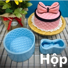 Khuôn Silicon - Hộp Quà - Hộp Quà Tròn - 11CM