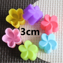 [10 cup] Khuôn Silicon - Cup Set 3cm - M15 - Cúc Xoay