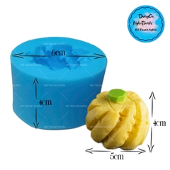 Khuôn Silicon - Trái Cây - Khóm cùi 4.6cm