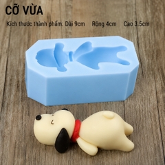 Khuôn Silicon - Động Vật - Con Chó Nằm 9cm