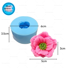 Khuôn Silicon - Hoa Cúc W1 Cúc Xoay Nhuỵ - 5cm