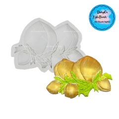 Khuôn Silicon - Trái Cây - Đào 11cm Chùm Nằm