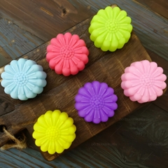 [10 cup] Khuôn Silicon - Cup Set 5cm - M52 - Cúc Tia
