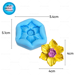 Khuôn Silicon - Hoa Cúc Dẹp 6C - 5cm