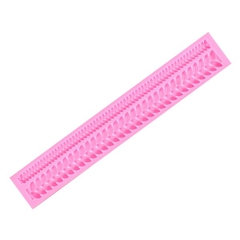 Khuôn Silicon - Viền Chuỗi Dây - Lá Ghép 2c - 26cm