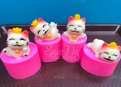 Khuôn Silicon - Động Vật - Mèo Set 4 Mèo Thần Tài