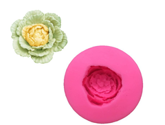 Khuôn Silicon - Hoa Cẩm Chướng Bắp Cải - 7.5cm -
