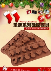 Khuôn Silicon - Noel - Vĩ TH Gậy Quà Thông Tất 12c