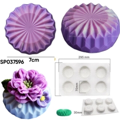 Khuôn Silicon - Đế - Tròn - TRòn Khía Vĩ 6c