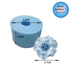 Khuôn Silicon - Hoa Mẫu Đơn 4.7cm Hoa Trung