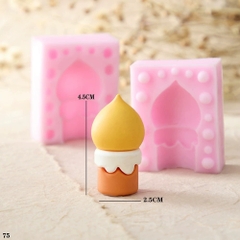 Khuôn Silicon - Noel - Nến Đèn Cầy 2 Mảnh 4.5cm