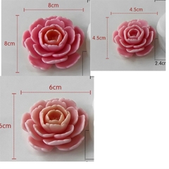 Combo 3 Khuôn Silicon Hồng Trà 8-6-4.5Cm