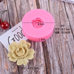 Khuôn Silicon - Hoa Mẫu Đơn - 6.5cm - Nhụy Xòe