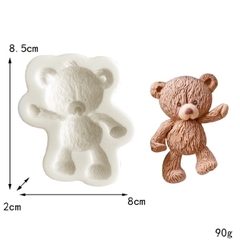 Khuôn Silicon - Động Vật - Gấu Teddy Giơ Tay