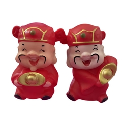 Cặp Thần Tài phụ kiện trang trí bánh