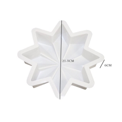 Khuôn Silicon - Đế - Cánh Tuyết Ngôi Sao 22cm Làm Mâm Cúng