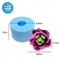 Khuôn Silicon - Hoa Cúc Xoay V21 - 2.8cm