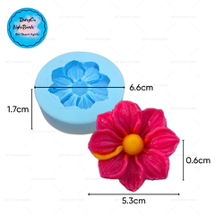 Khuôn Silicon - Hoa Cúc Dẹp Xoay - 5.3cm