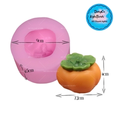 Khuôn Silicon - Trái Cây - Hồng 7.2cm