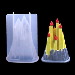 Khuôn Silicon - Lâu Đài - Chóp 9.2cm Núi