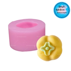 Khuôn Silicon - Trái Cây - Hồng 7.2cm