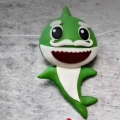 Khuôn Silicon -Sinh Vật Biển - Cá Mập Baby Shark Có Râu 8.5cm 2 Mảnh