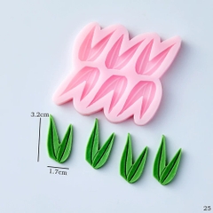 Khuôn Silicon - Lá Cành -Mầm Tre Trúc 6cm 3.2m