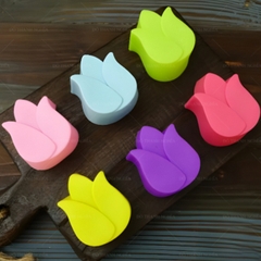 [10 cup] Khuôn Silicon - Cup Set 5cm - M28 - Tulip