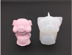 Khuôn Silicon - Động Vật - Heo Đứng 5cm - H6cm