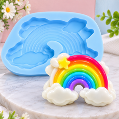 Khuôn Silicon - Bầu Trời - Cầu Vồng - 16cm
