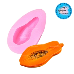 Khuôn Silicon - Trái Cây - Đu Đủ HP - Trái Đu Đủ 1/2 5cm