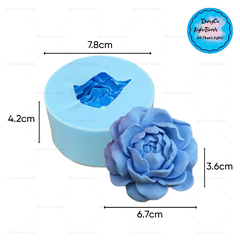 Khuôn Silicon - Hoa Mẫu Đơn - 6.7cm