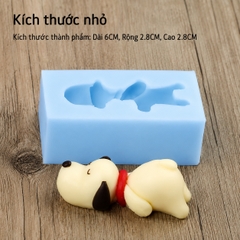Khuôn Silicon - Động Vật - Con Chó Nằm 6cm