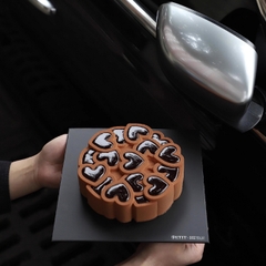 Khuôn Silicon - Đế Tròn Trái Tim Liền 18cm