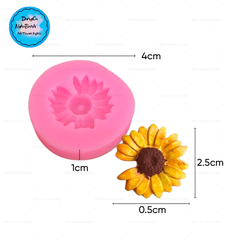 Khuôn Silicon - Hoa Cúc Dẹp Cắt - 3.5cm