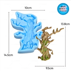 Khuôn Silicon - Gốc Thân Cây 10cm