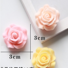 Khuôn Silicon - Hoa Hồng Nở - 3.3cm - Cánh Mỏng