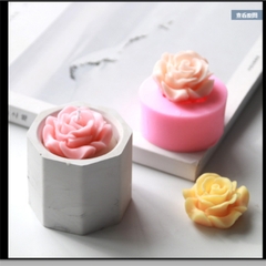 Khuôn Silicon - Hoa Hồng Nở - 3.3cm - Cánh Mỏng