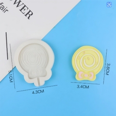 Khuôn Silicon - Kẹo Mút Nơ 3.3cm